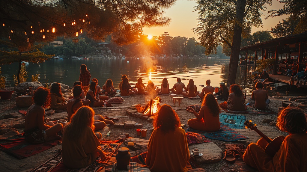 group-people-sit-river-bank-watch-sunset.jpg